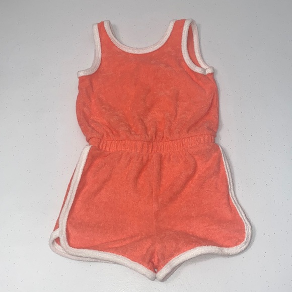 Cat & Jack Toddler Girl One Piece Terrycloth Shorts Romper Size 2t - Picture 1 of 4